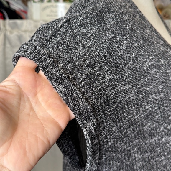 Women's Charcoal Gray Button-Up Top with Tie Detail Size XL - Picture 6 of 11